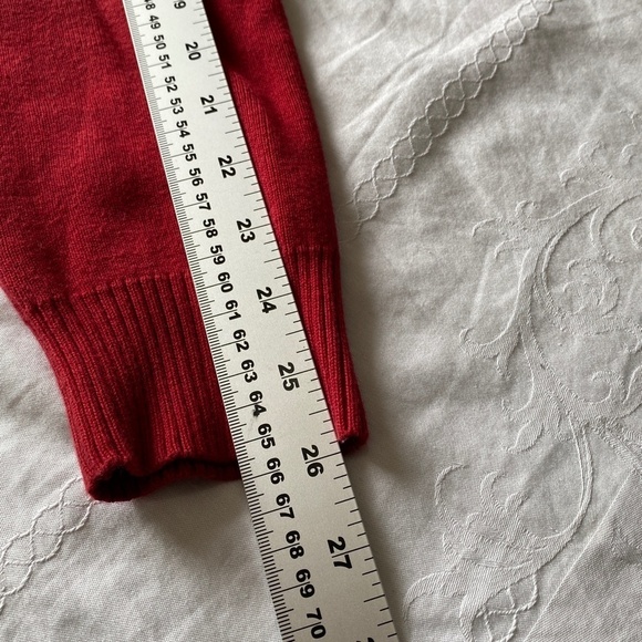 Guess Red Tag Men's Full Zip Long Sleeve Sweater Jacket Burgundy Size Medium - Picture 12 of 14